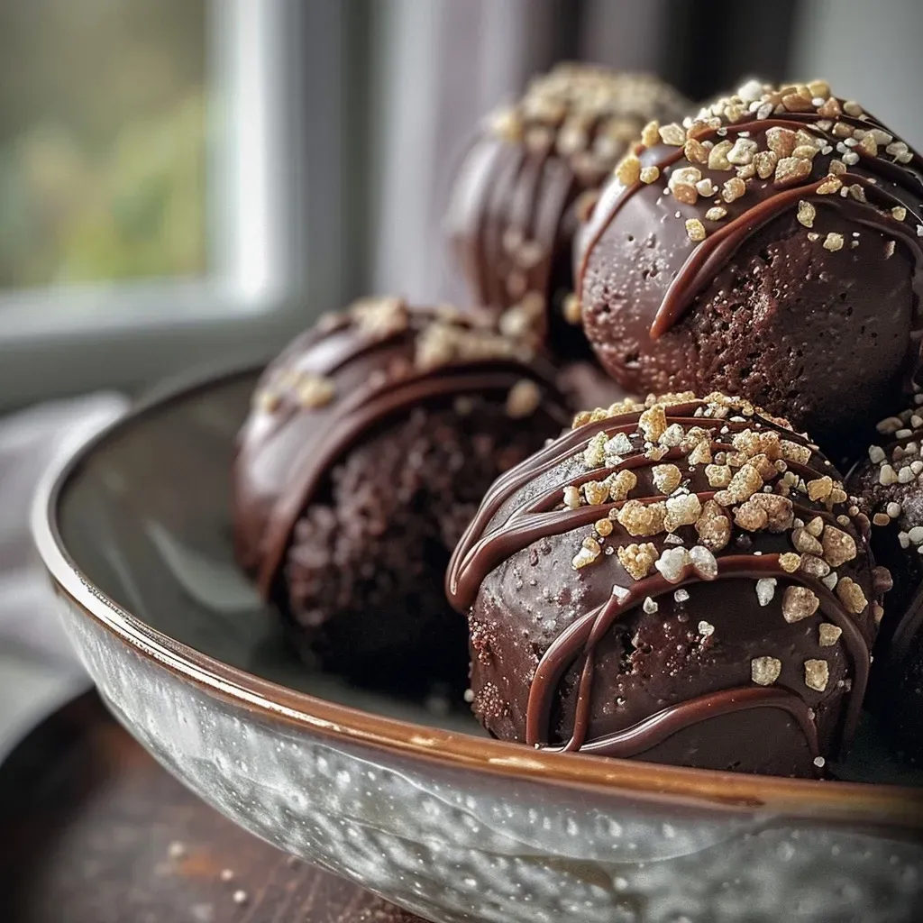 Close-up view of sweet potato energy balls, showcasing their textured surface and chocolate chips.