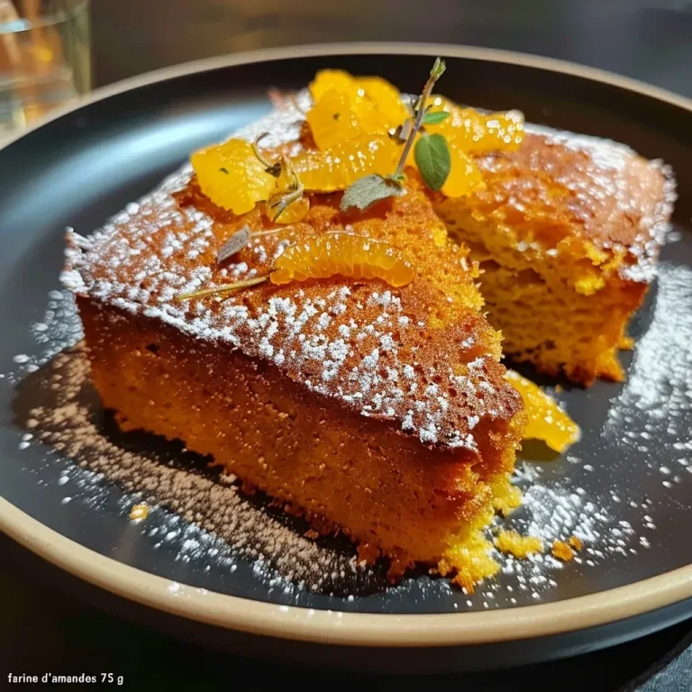 Close-up of a moist pumpkin cake with a golden-brown crust and visible hazelnut pieces.