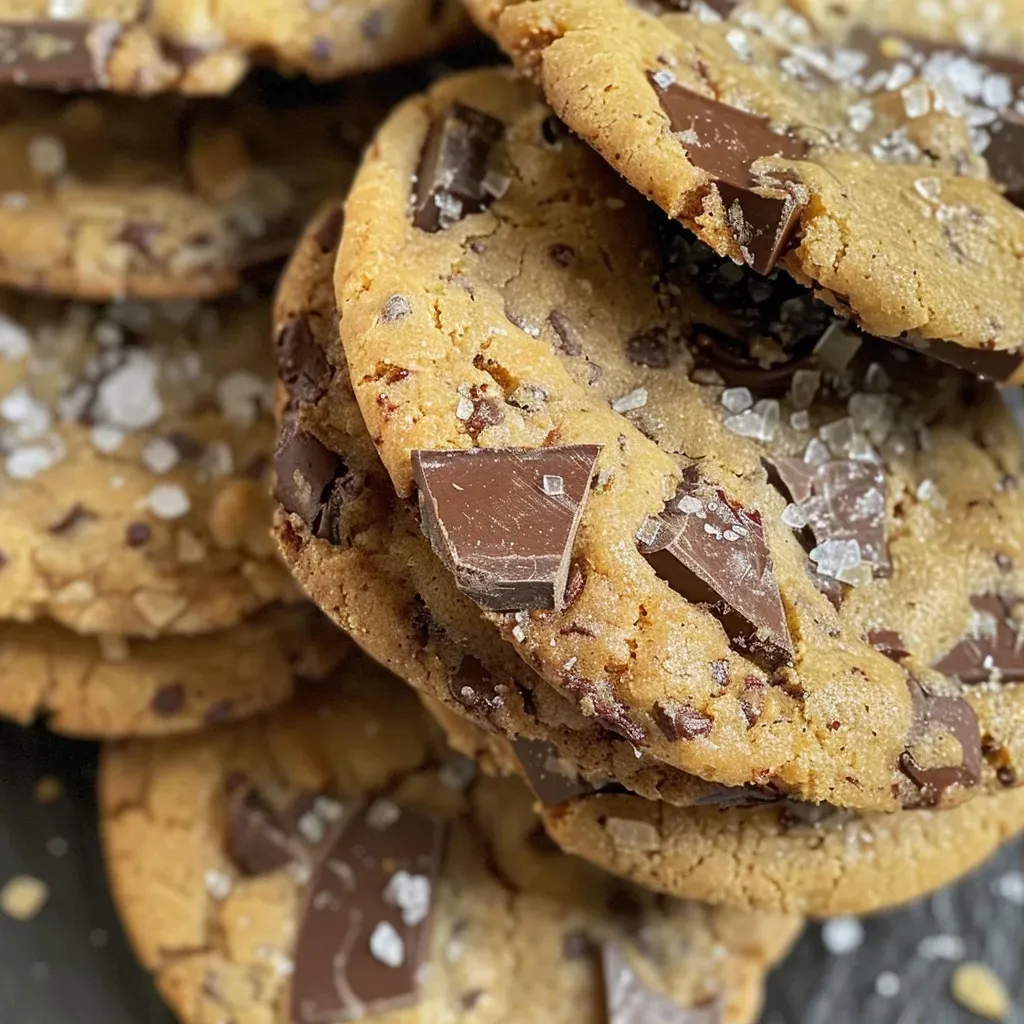 Close-up view of soft, chewy buckwheat cookies with chocolate chips.