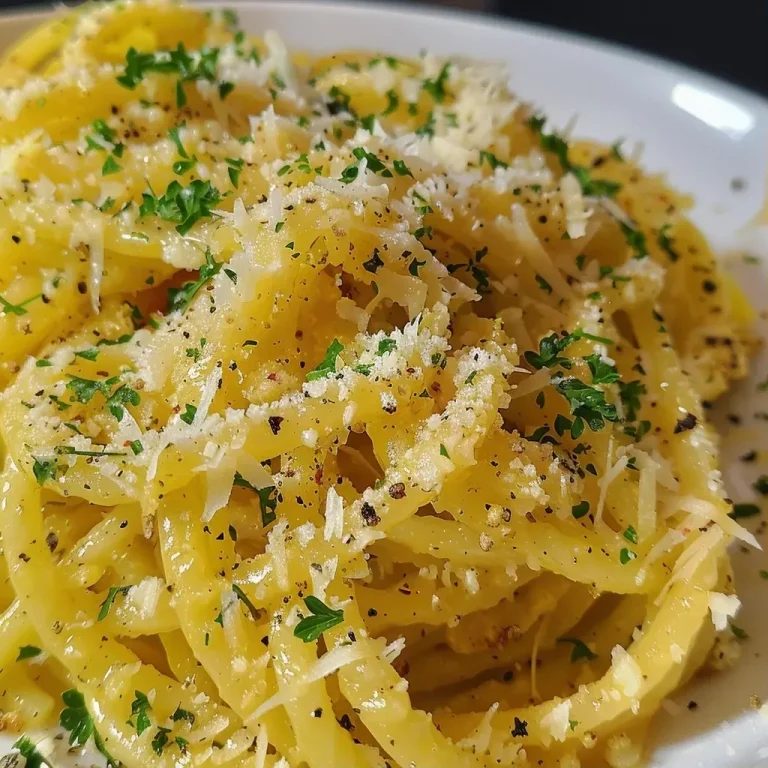 La courge spaghetti au airfryer : une recette simple et savoureuse A close-up side view of juicy courge spaghetti in an air fryer basket.
