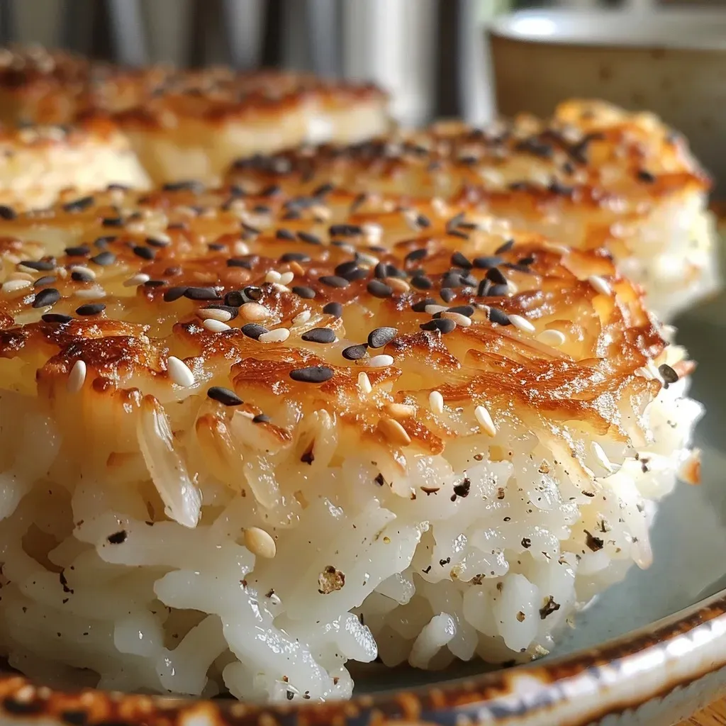Close-up of a fluffy wild rice soufflé with golden-brown top.