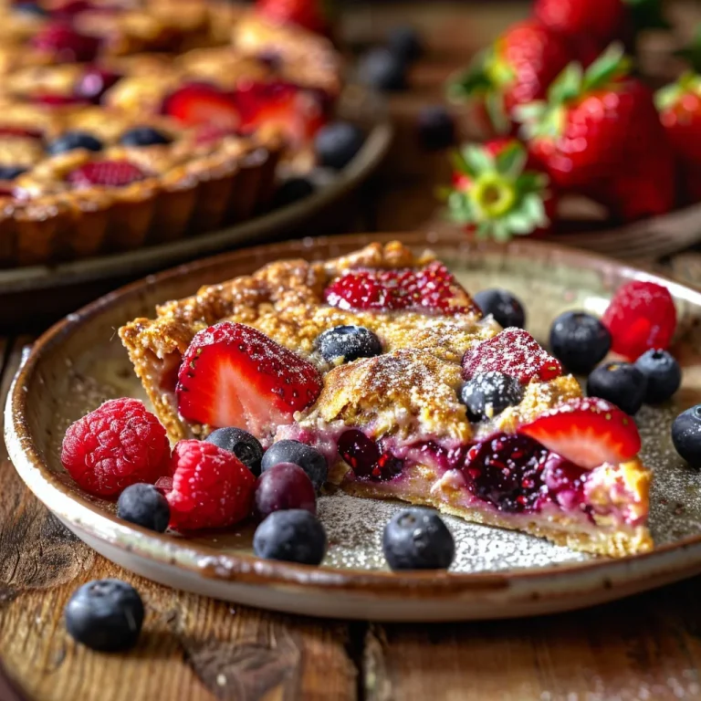 Un clafoutis aux flocons d’avoine fruité pour un petit-déjeuner gourmand