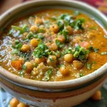 Close-up view of a colorful bol bouddha with roasted cauliflower and chickpeas.