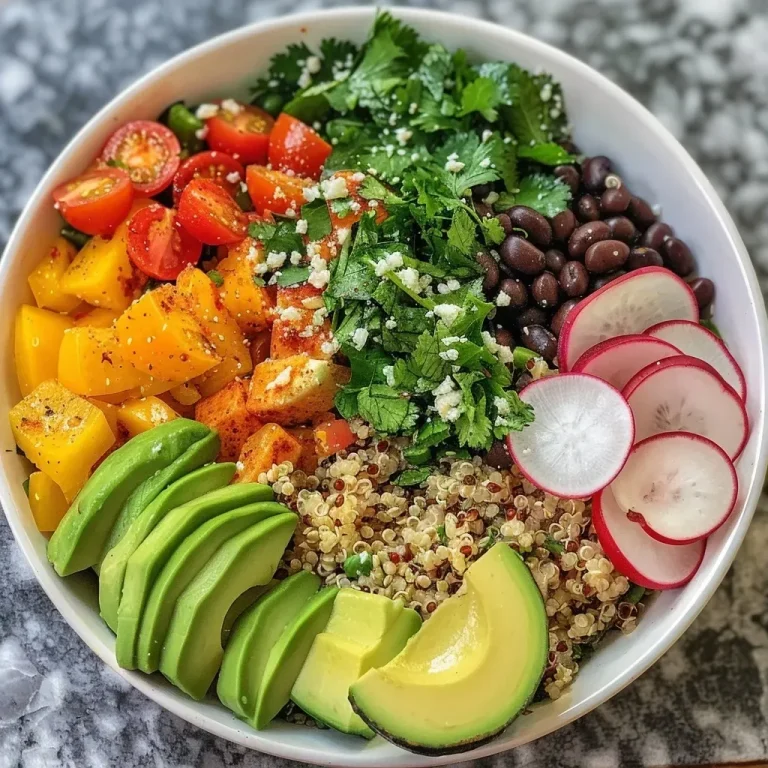 Mon bowl mexicain aux haricots noirs : un délice coloré et nourrissant Close-up view of a vibrant Mexican bowl topped with black beans and fresh avocado.